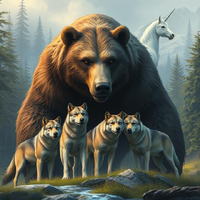 Me, my packmates, and my totem!
